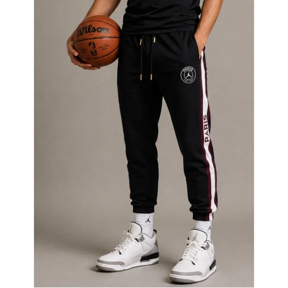 NEW Jordan x PSG Paris‎ Saint-Germain Fleece Pants Black CK9643-010 Mens Size M